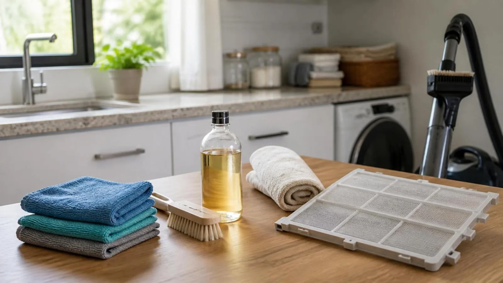 Materiales caseros para limpiar rejillas y filtros lavables de aire acondicionado